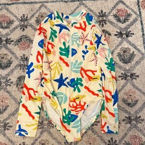 Hanna Andersson Multicolor Sea Life Kids Rashguard